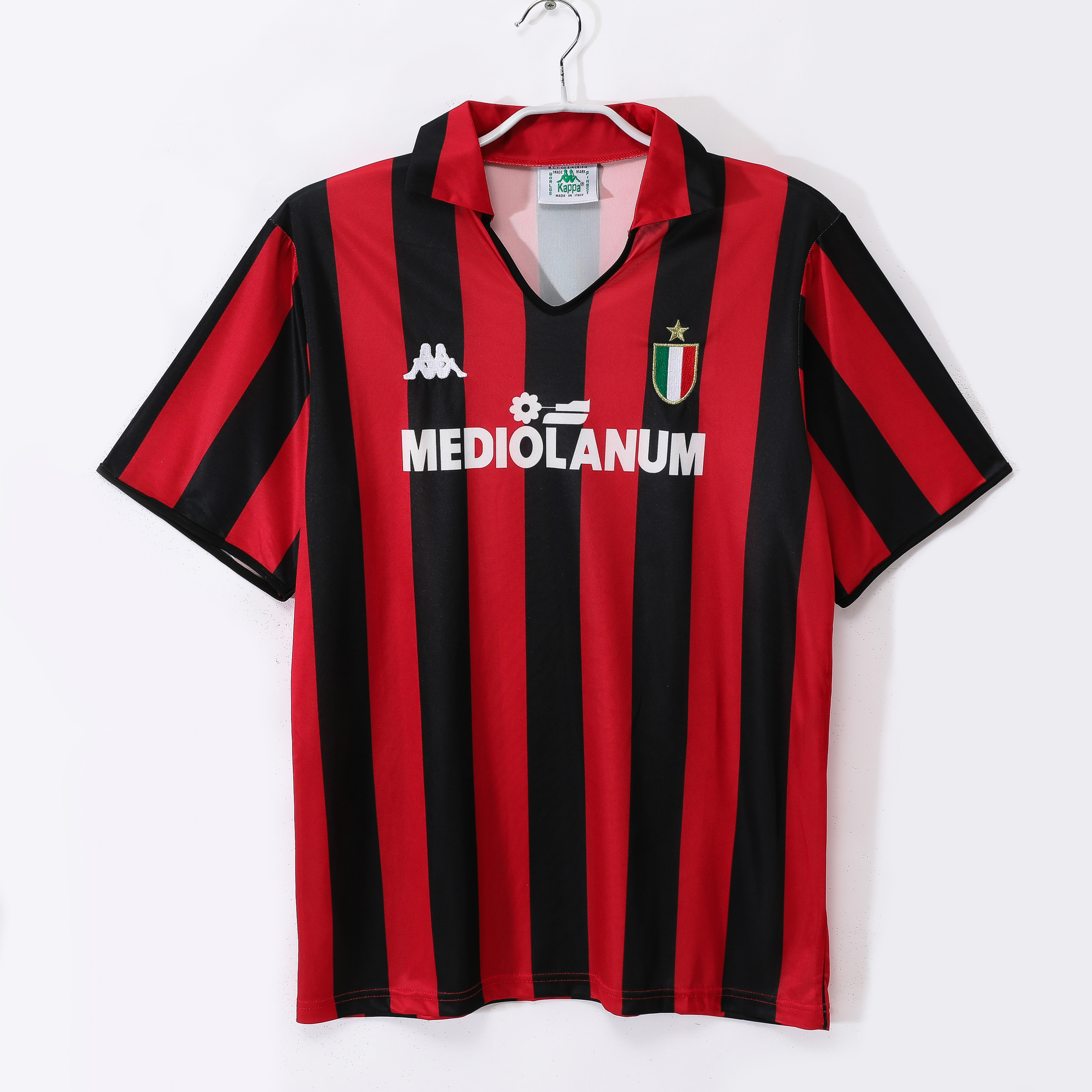 Camiseta de fútbol AC Milan 1988/89 LOCAL MANGA CORTA VERSION FAN